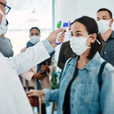 Cloud, Server, PC and Mobile Systems for BLE or RFID in Infection Control