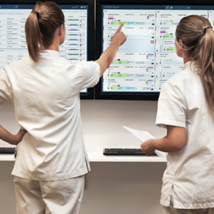 Cloud, Server, PC & Mobile Systems for BLE or RFID in Patient Flow Management