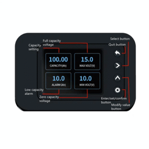 Battery Monitor with Bluetooth Beacon Dual Screen, 500A Shunt, LCD Display – The Inventory Master