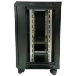 12U Indoor Floor Standing Network Server Rack with Glass Door – The Inventory Master