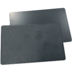 Custom RFID NFC Cards 13.56MHz Matte Black with Gold Finish – The Inventory Master