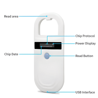 Universal Animal RFID Microchip Reader with EMID & FDX-B Compatibility – The Inventory Master
