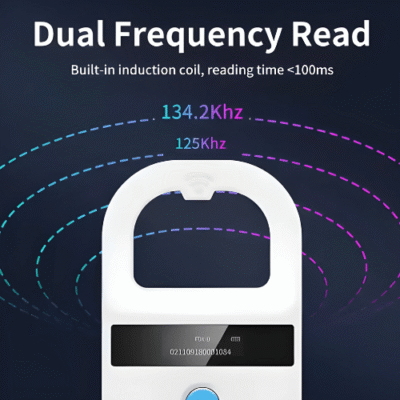 Dual-Frequency RFID Animal Tag Reader 134.2/125 KHz, EMID & FDX-B Compatible – The Inventory Master