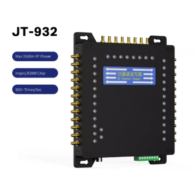 TIMUHF-308-1-1.png Advanced 32-Port UHF RFID Reader with Adjustable Power & Integrated Antenna – The Inventory Master