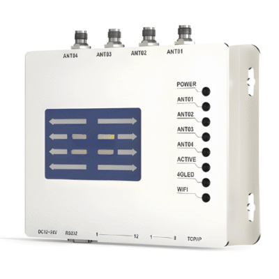 TIMUHF-404-4.png UHF RFID Reader with Adjustable Power & Waterproof Design, 30 dBm – The Inventory Master