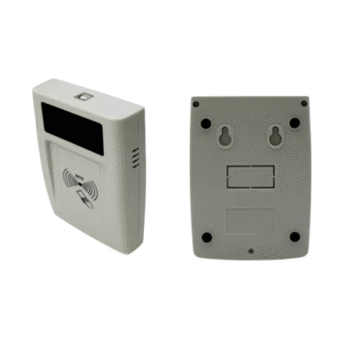 TIMUHF-588-4.png UHF RFID Desktop Reader & Writer, 42.65 ft Read Range, ISO 18000 Compliant – The Inventory Master
