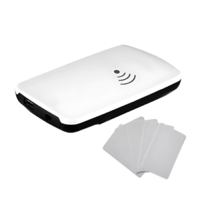 Compact Desktop UHF RFID Reader, 8 dB Antenna for Access Control & Tracking – The Inventory Master