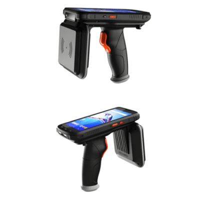 TIMUHF-653-4.png UHF RFID Handheld Reader, 5.5" Display, Android 10, 65 ft Range, 16 GB Storage – The Inventory Master