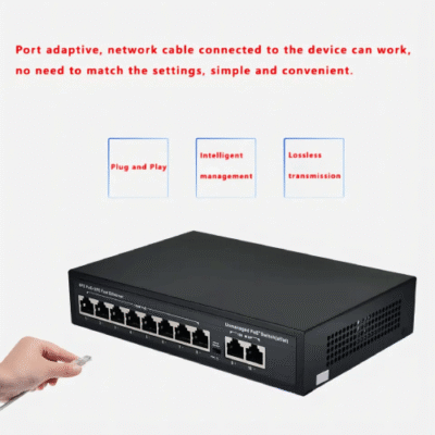 The Inventory Master 10 Pt POE Ethernet Switch