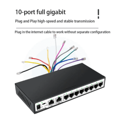 TIMESR-1893.png The Inventory Master Vlan 10/100/1000mbps Ethernet Smart Switcher Game With 10-Ports Gigabit Switch