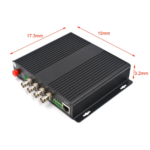 SDI Fiber Converter, 4 HD-SDI Channels, 80 km Range – The Inventory Master