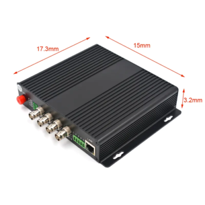 SDI Fiber Converter, 4 HD-SDI Channels, 80 km Range – The Inventory Master