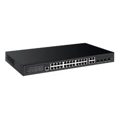 Gigabit Optical Fiber Network Switch with 256Gbps Bandwidth & 24 Ports – The Inventory Master