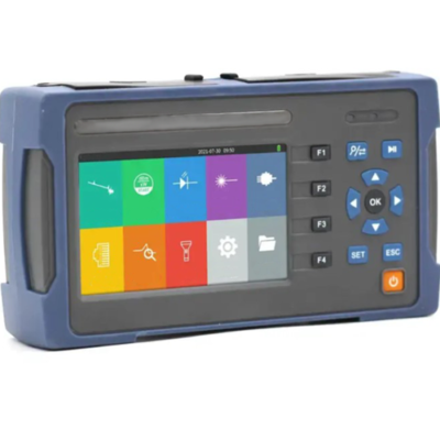 TIMHET-107-2.png Handheld OTDR with Ethernet Tester Touchscreen Display – The Inventory Master