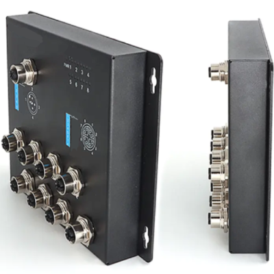 TIMPOEA-119-2.png 8 Port Ethernet Switch with PoE+ and M12 Connectors – The Inventory Master